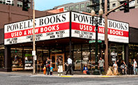 Powells Bookstore corner storefront