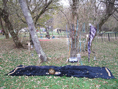 Lady Passion's divination setup for Samhain 2013 Witches Gone Wilde
