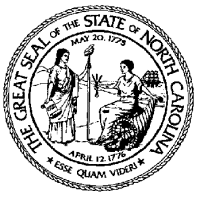State Seal of North Carolina with goddesses of Liberty and Plenty